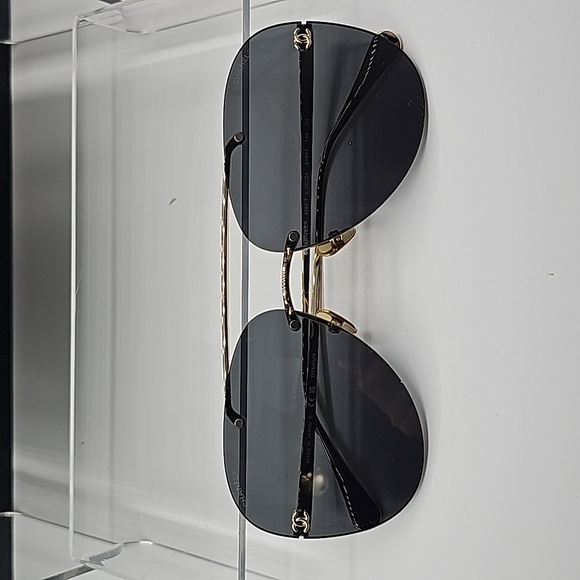 CHANEL PILOT TITANIUM SUNGLASSES UNISEX CHANEL 4285 T C395S4 - Picture 11 of 13